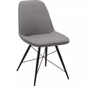 STOLICA siva, crna metal, tekstil