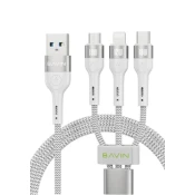 Bavin kabl 18W 3 in 1 micro, type-c, lightning bela ( 90117 )