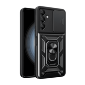 Onasi Silikonski ovitek Armor Ring z zaščito kamere za Samsung Galaxy A16 - črn