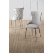 Hanah Home Set stolica Alpa, 85x59x98 cm, 4 komada, Svetlosive