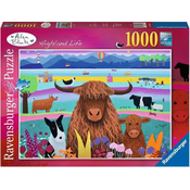Ravensburger Sestavljanka Life in the Highlands 1000 kosov