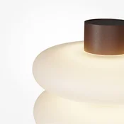 Maytoni LED namizna svetilka Nuvem, rjava, opalno steklo, višina 55 cm - Dnevna soba/jedilnica - Sodobni - rjava, bež