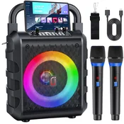 OEM Karaoke naprava, Dvojni brezžični mikrofon, Bluetooth povezljivost, Prenosna zasnova, (5000113779)