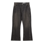Bershka Kavbojke črn denim