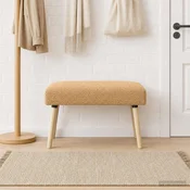 klop Enobarvno Bež 80 x 40 x 46 cm Bouclé