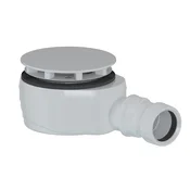 Shower tray waste, dia. 90mm, DN40, Low, white cover - Bela - Polysan - 24 - Plastika - 90 - 14