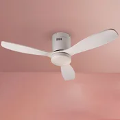 Schuller Valencia Stropni ventilator LED Siroco Mini, DC, tih, bel, CCT - Dnevna soba/jedilnica - Sodobni - bela - Les