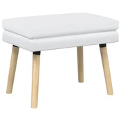 Vidaxl Dvojna klop Bela 60 x 40 x 46 cm Blago