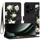 Etui Techsuit FlipCraft za Realme GT 6 - flowers of the dawn