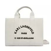 Karl Lagerfeld Vrečasta torba  Rue St-Guillaume Mittelgroße Tote Bag  bela