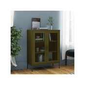 Ormaric za pohranu maslinasti 80 x 35 x 101,5 cm celicni
