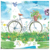Serviete za decoupage Watercolour Bicycle - 1 kos