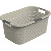 eoshop Košara za čisto perilo DEŽELA 40 L/kapučino