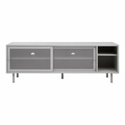 Bela kovinska TV omarica 160x55 cm Veep – Unique Furniture