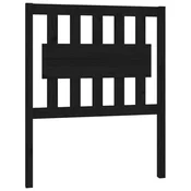Uzglavlje za krevet crno 80,5 x 4 x 100 cm od masivne borovine