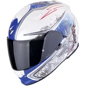 Scorpion EXO-491 RUN full face motociklisticka kaciga bijelo-plava rasprodaja