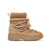 Tommy Hilfiger Škornji za sneg Lace-Up Water Resist Snow Boot FW0FW09546 Bež