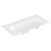 4164A1R1 Villeroy & Boch Finion Vanity CeramicPlus 100 x 50 cm vgradni keramični umivalnik z 2 odprtinama za armaturo
