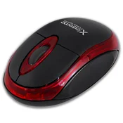Extreme XM106R Brezžična miška, Bluetooth, 3D optična, rdeča