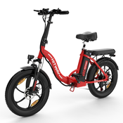 HITWAY HITWAY BK6S E Bike Električno kolo 20 debelo zložljivo e-kolo, 250W/36V/12Ah baterija, 35-90km, terensko gorsko kolo s 7 prestavami, mestno e-kolo za moške in ženske, (21279040)