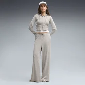 PUMA Essentials Wide Leg Relaxed Pants Women, Women, Mouse Gray Heather, XS