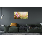 tulup.si Slika na akrilnem steklu Magnolia drevo sonce 125x50 cm 4 obešalnika