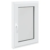 Vidaxl Okno za klet RISOR 60 x 80 cm PVC in steklo Bela
