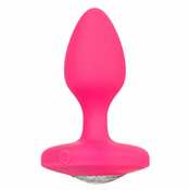 Cal Exotics – Cheeky Gems Vibrating Butt Plug M - Roza