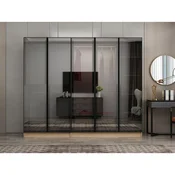 Hanah Home ormar sa reflektujucim staklom Nisa 20649, 225 cm, dore