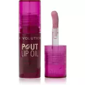 Revolution Pout Lip olje za ustnice z vlažilnim učinkom odtenek Bitten Cherry 4.6 ml