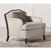 Casa Padrino Luxury Art Deco Armchair Gray/Dark Brown - Handmade Living Room Armchair - Living Room Furniture - Art Deco Furniture - Luxury Furniture - Luxury Quality - Made in Italy