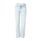 Calvin Klein Jeans Traperice, plavi traper / crna / bijela