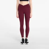 Pajkice adidas 3 Stripes Studio All Me 7/8 X-Over Leggings Maroon S