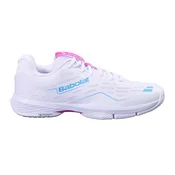 Ženski škornji za padel Babolat Sensa Rise Women White/Rhodamine Red EUR 38,5