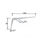 DABEL Nosac police konzolni 100x75mm