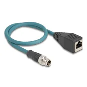 Delock DeLOCK M12 X-koda 8-pin moški na RJ45 ženski adapter kabel, 50 cm