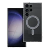 OEM Ovitek za Samsung S23 ULTRA Clear Mag Cover (STR), združljiv z MagSafe, prozoren