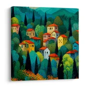Slika mirna vas v gorah - 50x50