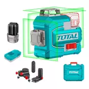 Total One-Stop Tools 3D samonivelirni linijski laser (zeleni laserski žarki) 35m/12 črt/ IND (TLL301201E)