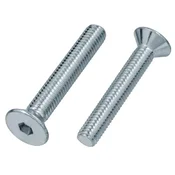 shumee Vijak M4 x 25 z imbus glavo, pocinkan, 100 kosov, DIN 7991 ISO 10642
