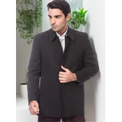 PLT8206 DEWBERRY MENS COAT-STRAIGHT ANTHRACITE