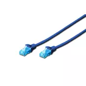 DK-1512-030/B patchcord kabl 5e U/UTP CCA 3m plavi