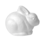 Zajec iz stiropora 14 cm (izdelke iz stiropora za okraševanje)