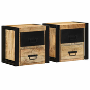 Nocni ormarici 2 kom 40x35x40 cm Puno grubo drvo Mango