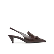 Salonarji Tommy Hilfiger Th Penny Bar Pointy Sling Back FW0FW09535 Rjava