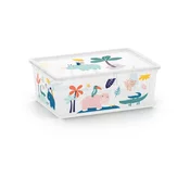 Bela plastična otroška škatla za shranjevanje 37x26x15 cm C Box Style – KIS