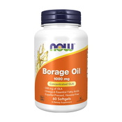 Boragino olje NOW, 1000 mg (60 mehkih kapsul)
