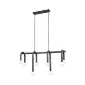 Luster na sajli DELORI 8xG9/28W/230V crni