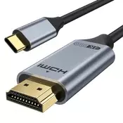 VYZIO USB-C na HDMI kabel 4K 60Hz, 2m, Ultra HD video prenos za prenosnik, telefon in TV, plug & play | USBCX