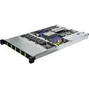 ASRock 1U12E-GENOA/2L2T, Rack 1U, UP, AMD EPYC 9004, 12xSFF, 2xGbE, 2x10GbE, Red. PSU, IPMI